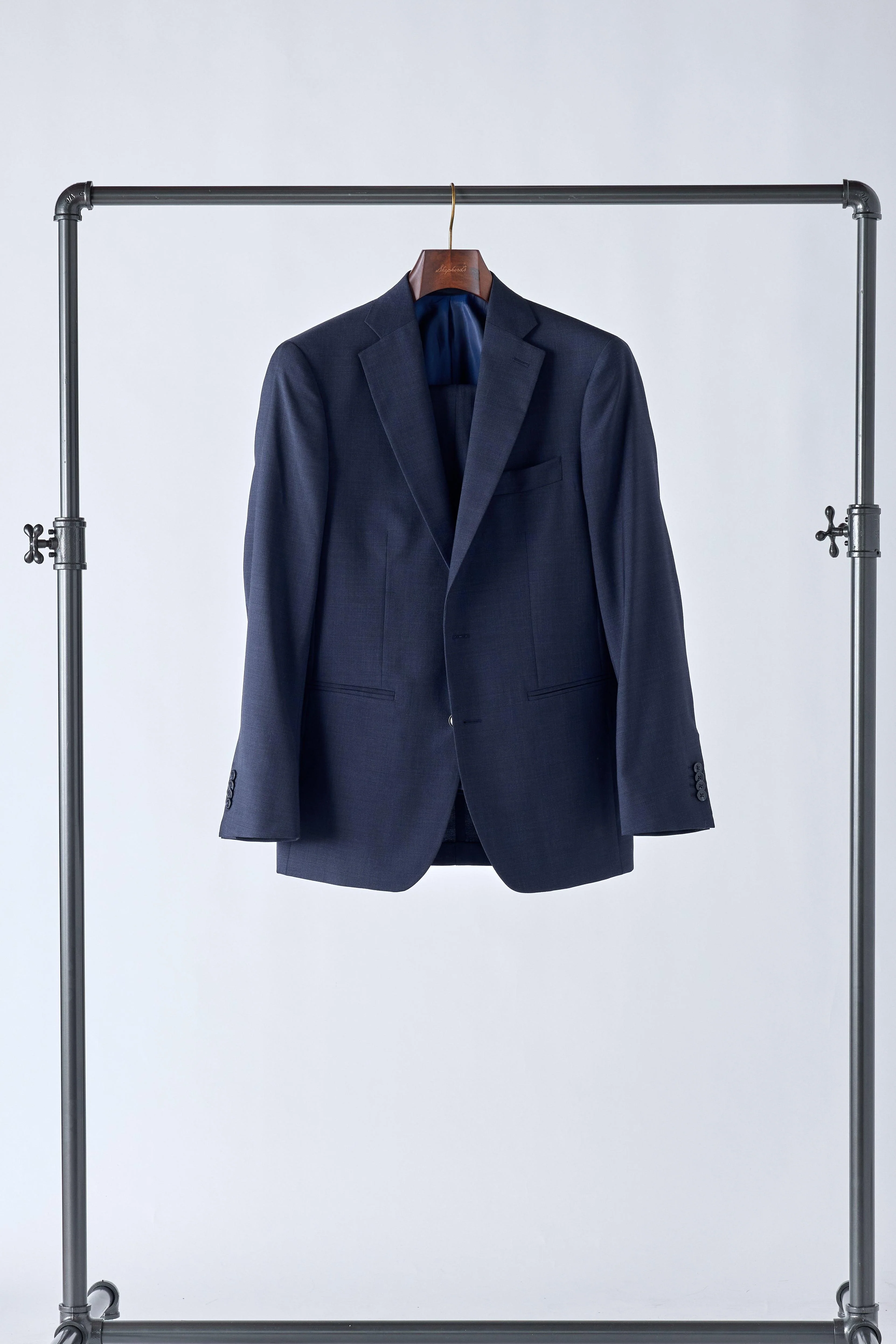 No. 1 Navy Prince of Wales Check Suit - Image 6