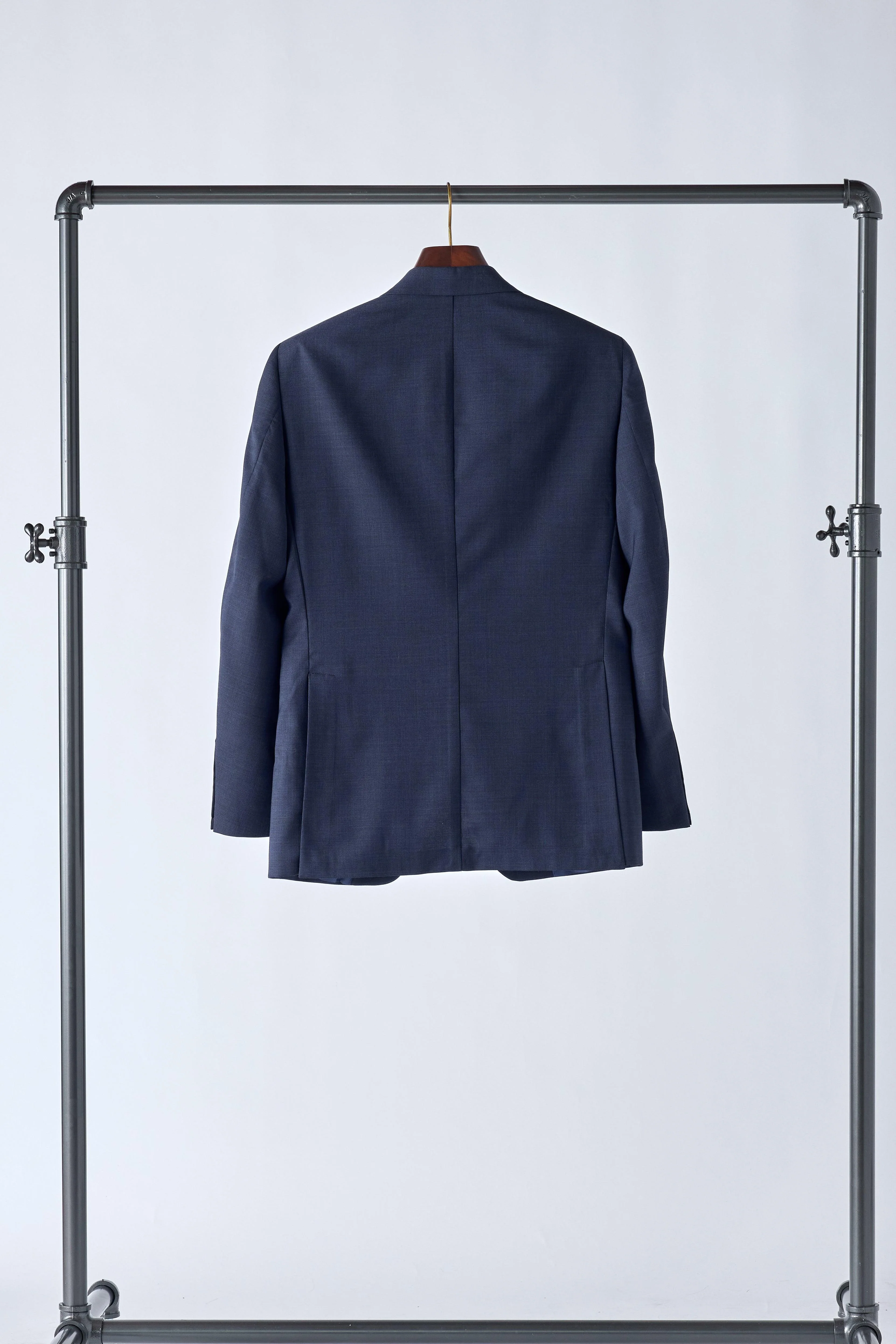 No. 1 Navy Prince of Wales Check Suit - Image 7