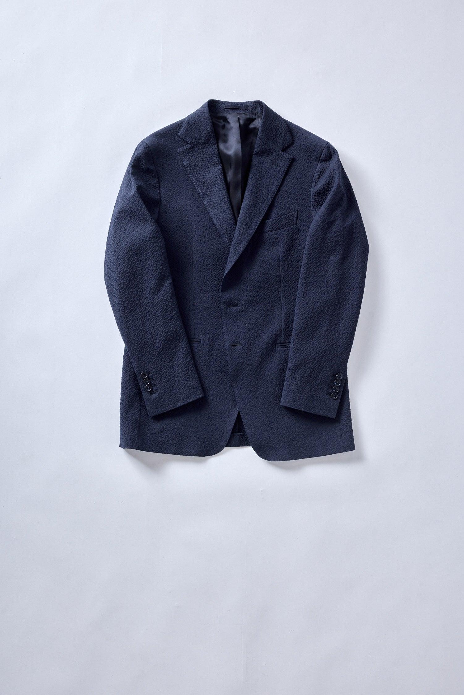No. 1 Navy Seersucker Suit - Image 4