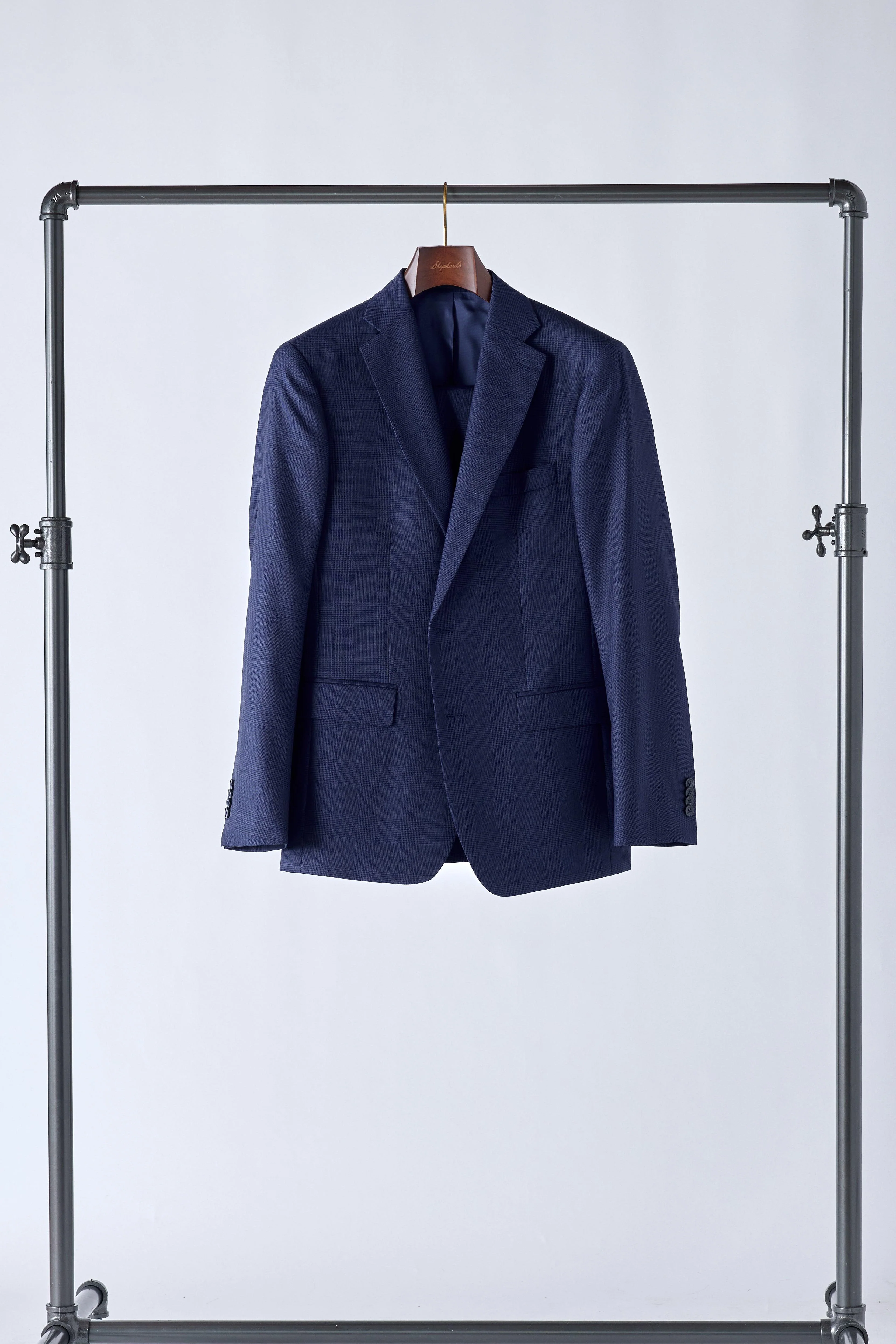 No. 2 Blue Prince of Wales Check Suit - Image 6