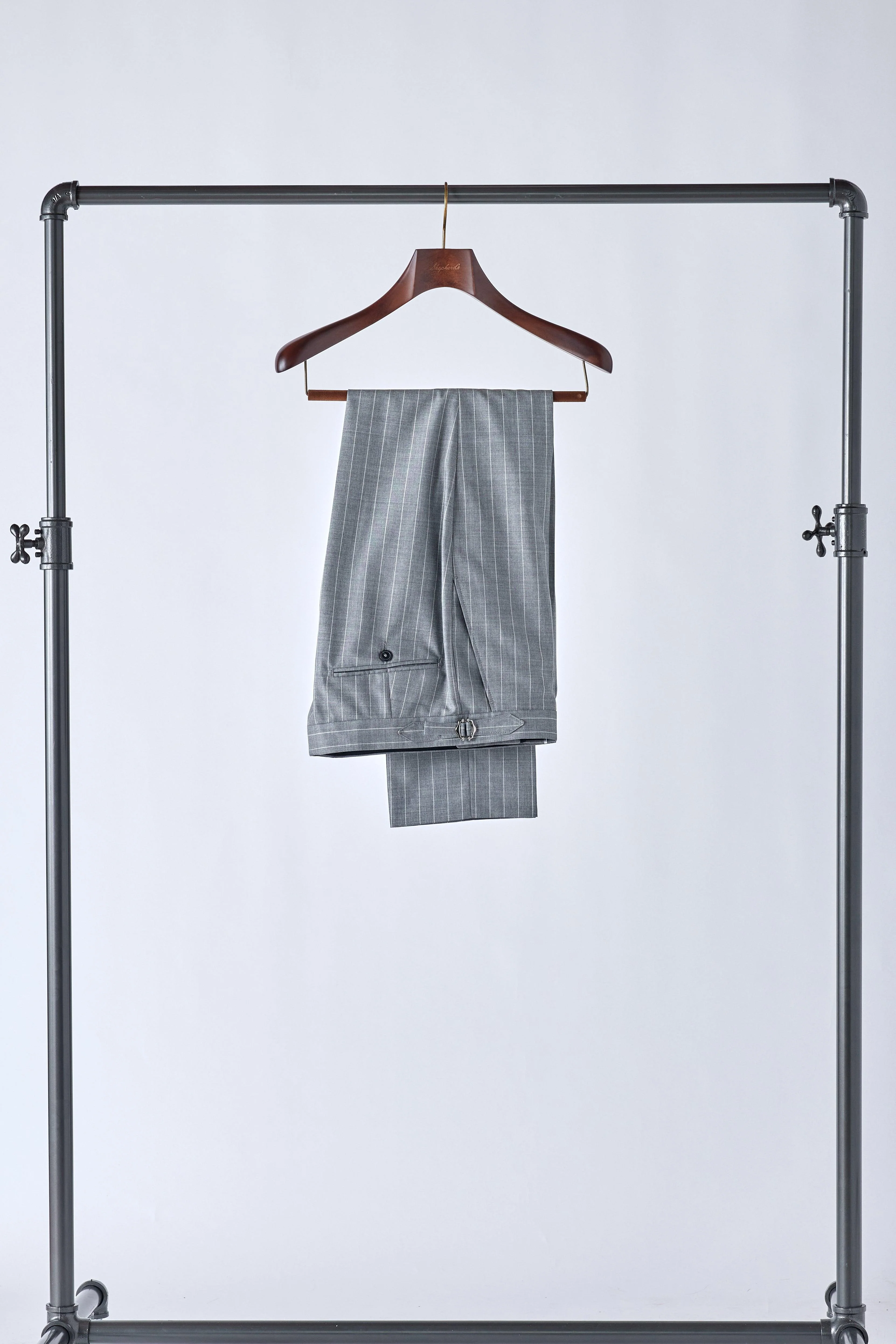No. 2 Gray Pinstripe Suit - Image 8