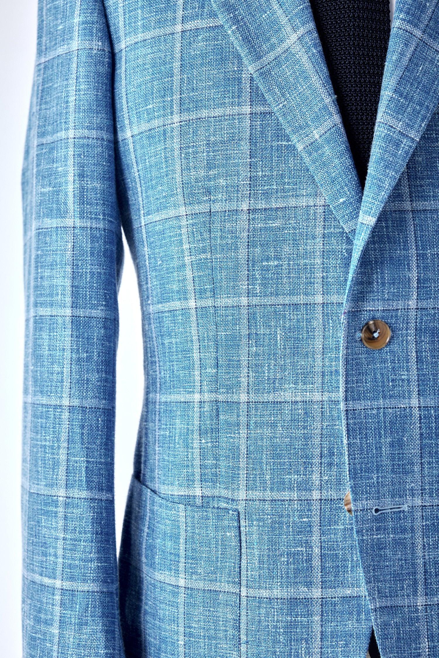 No. 2 Linen Windowpane Jacket - Image 4