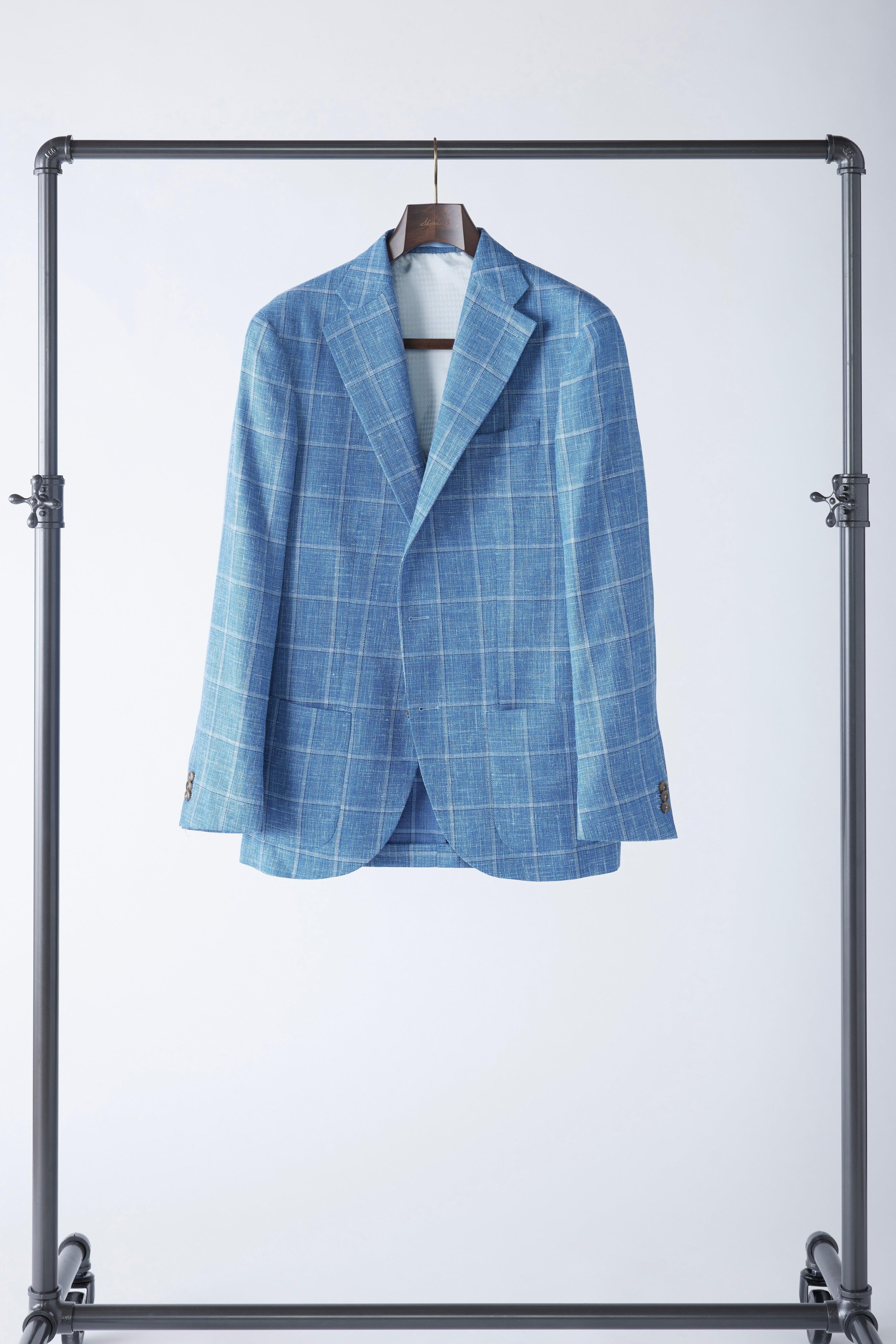 No. 2 Linen Windowpane Jacket - Image 5