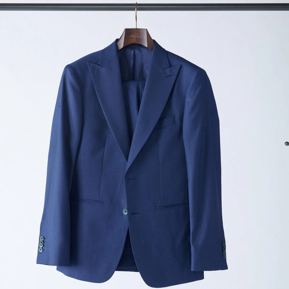 No. 2 Peak Lapel Birdseye Suit - Image 6