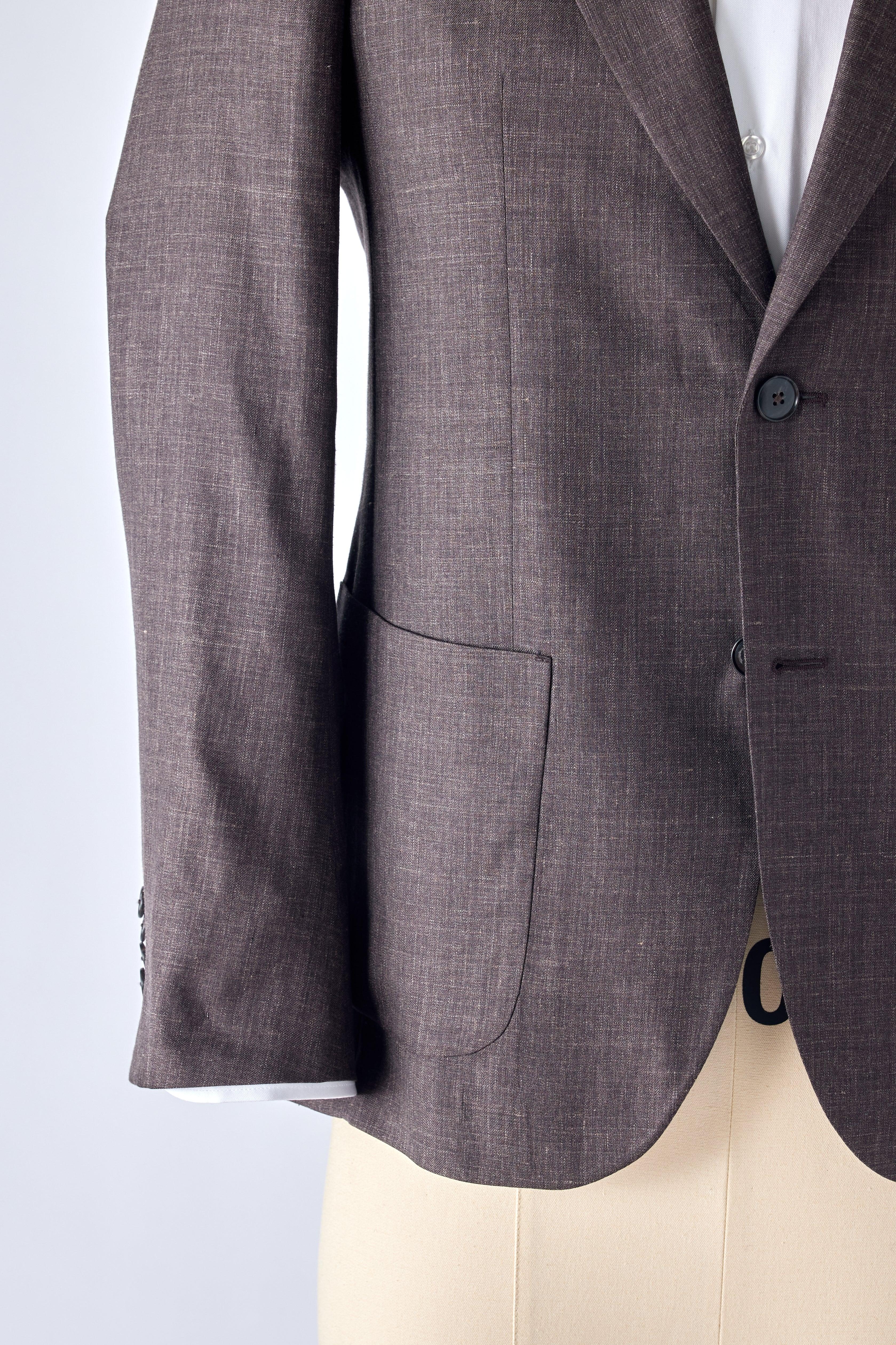 Signature Brown Cashmere-Silk Jacket - Image 3
