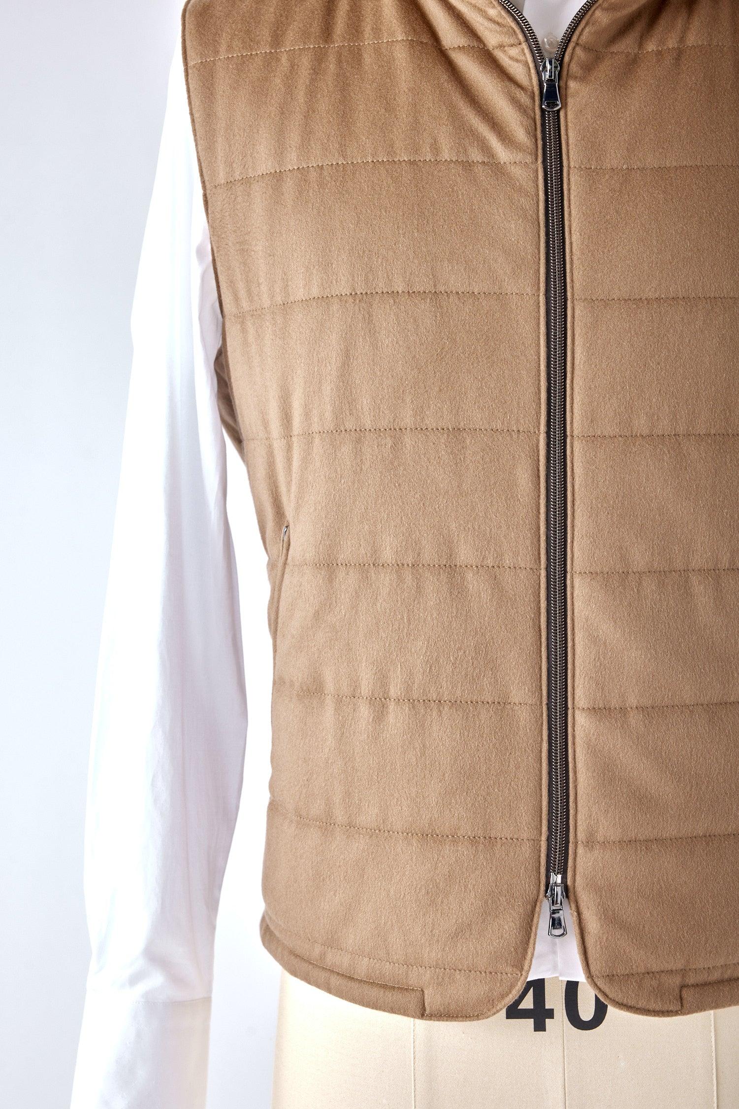 Signature Camel Cashmere Vest - Image 3