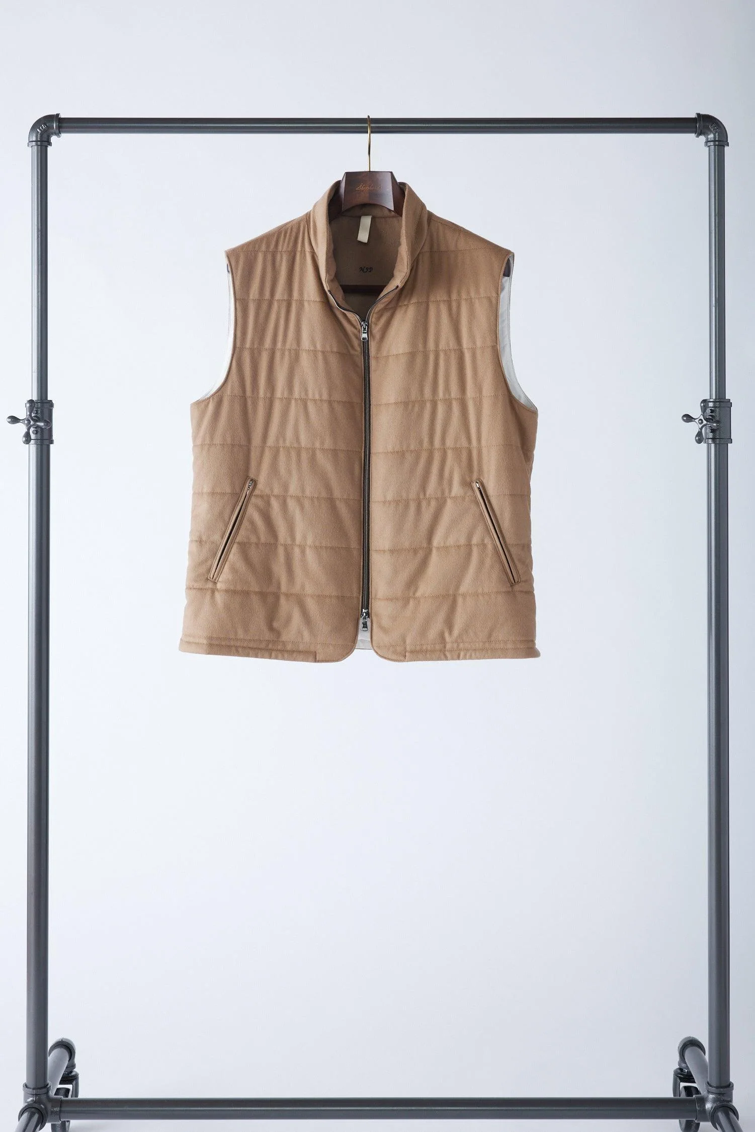 Signature Camel Cashmere Vest - Image 5
