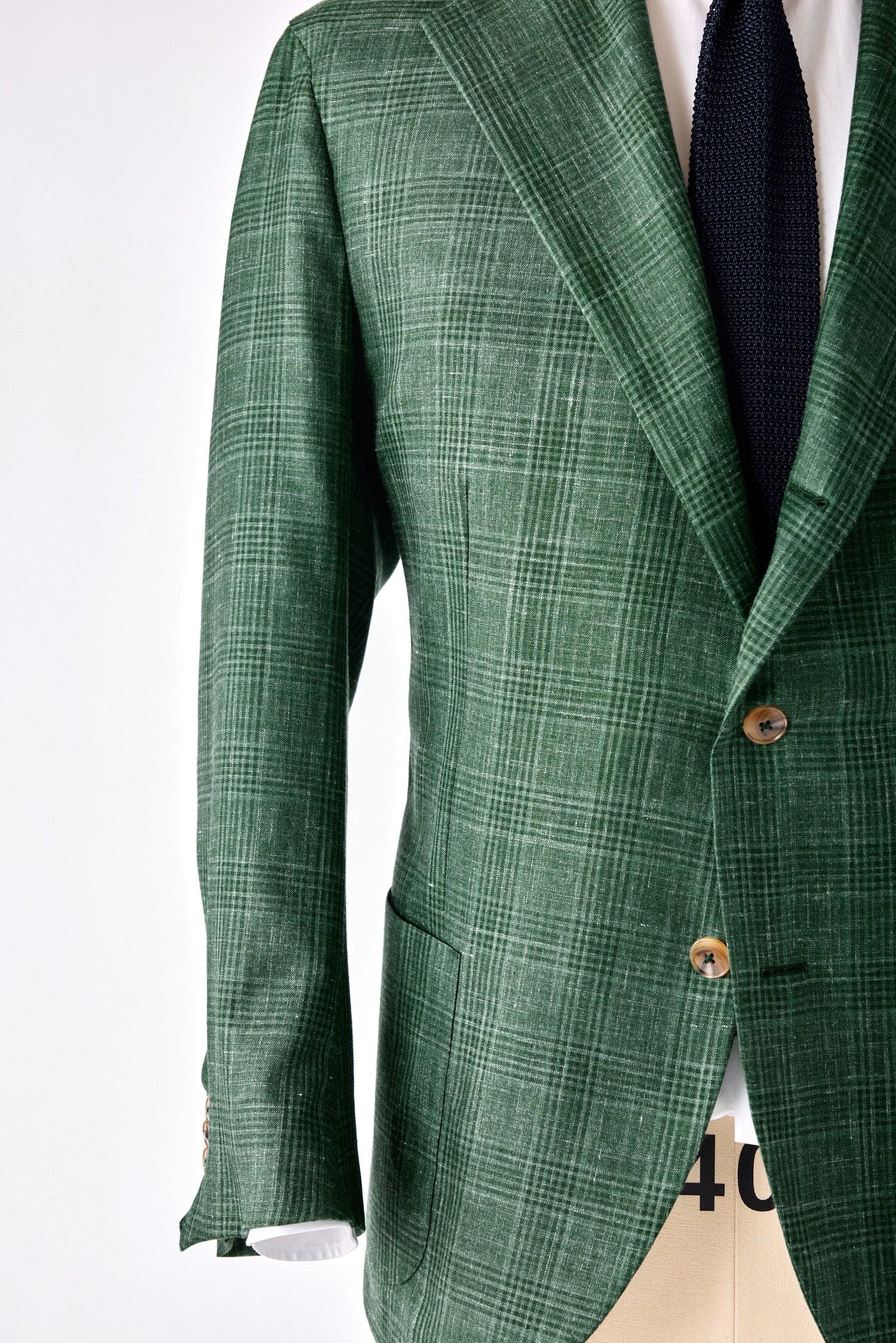 Signature Cashmere-Silk Plaid Check Jacket - Image 4