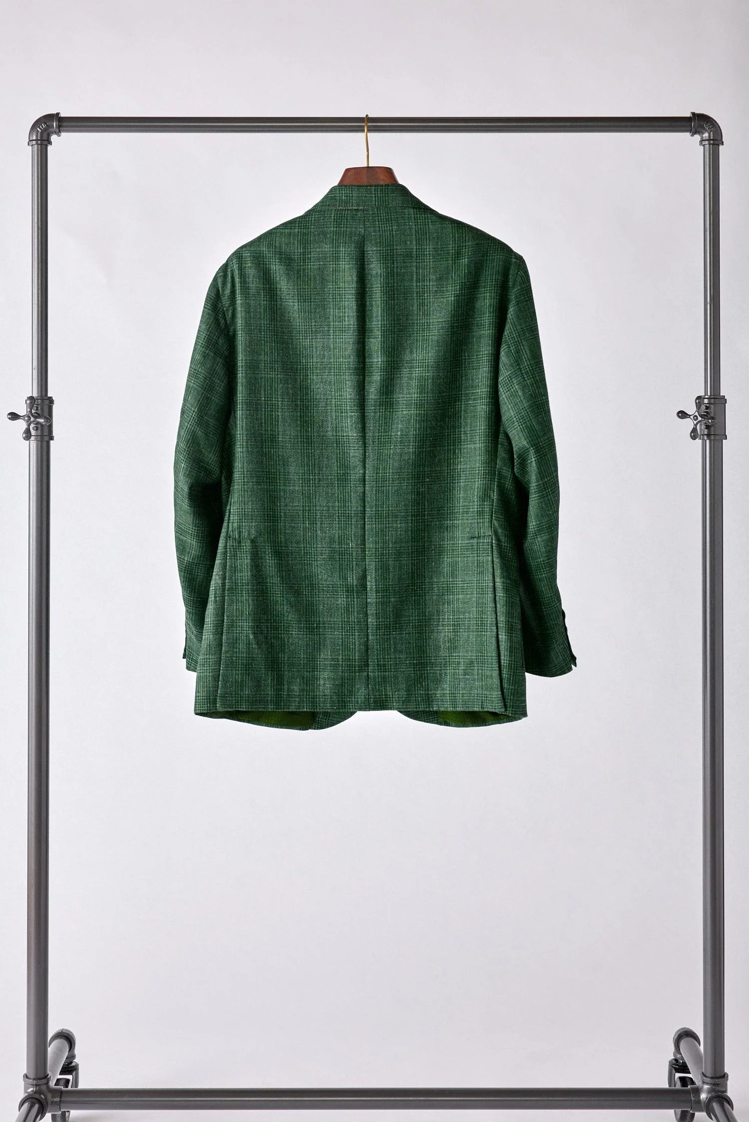 Signature Cashmere-Silk Plaid Check Jacket - Image 6