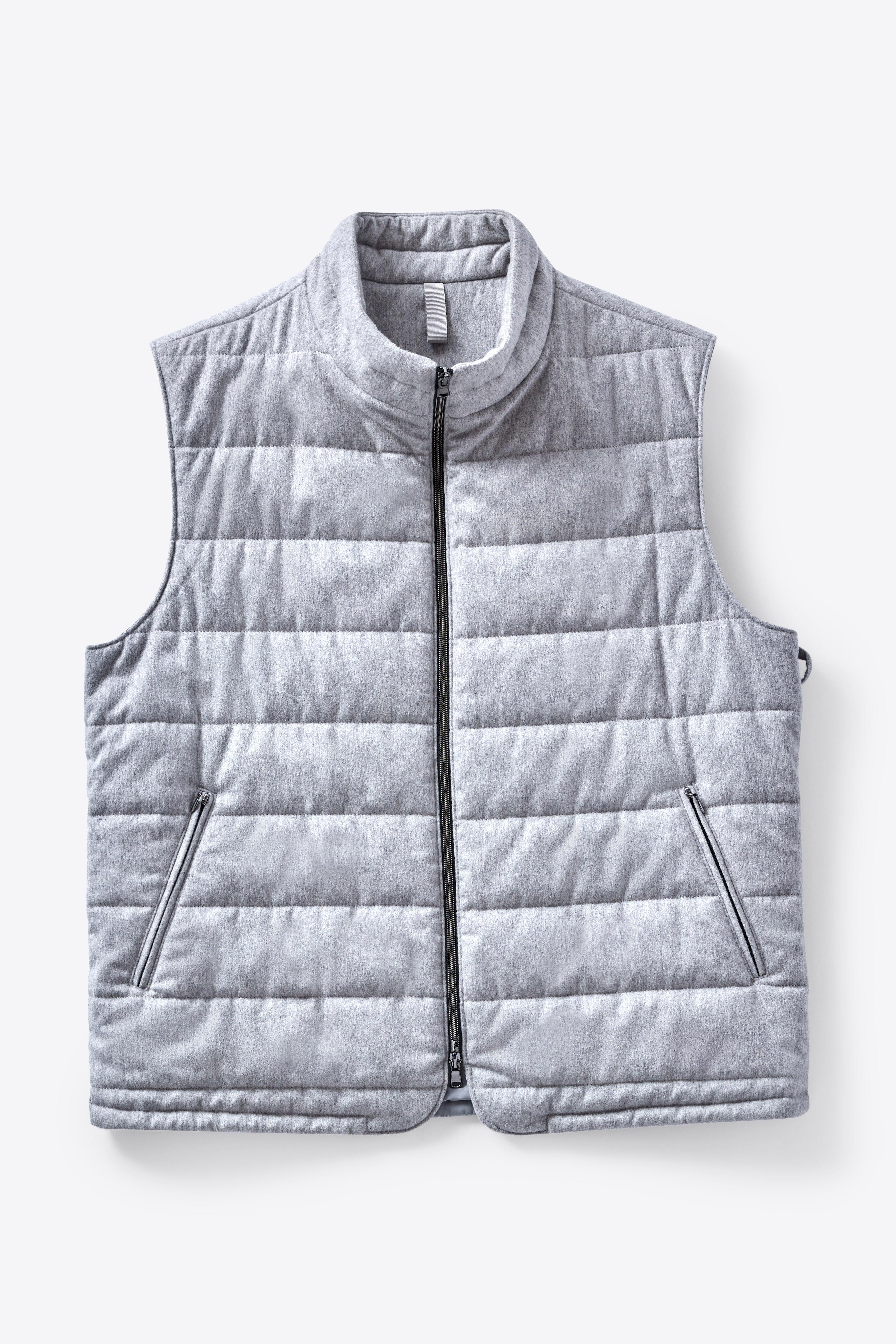 Signature Gray Cashmere Vest - Image 4