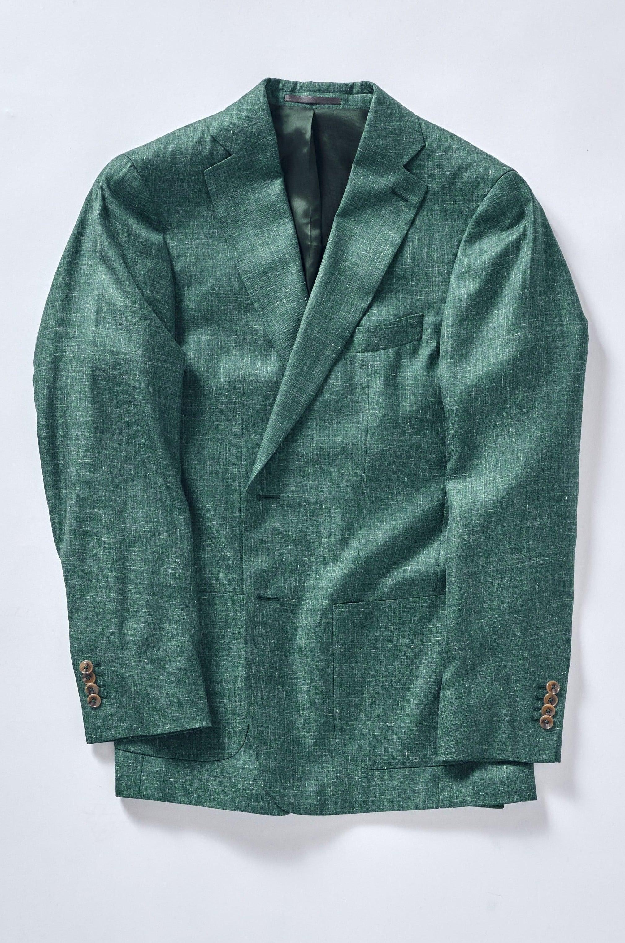 Signature Green Cashmere-Silk Jacket - Image 4