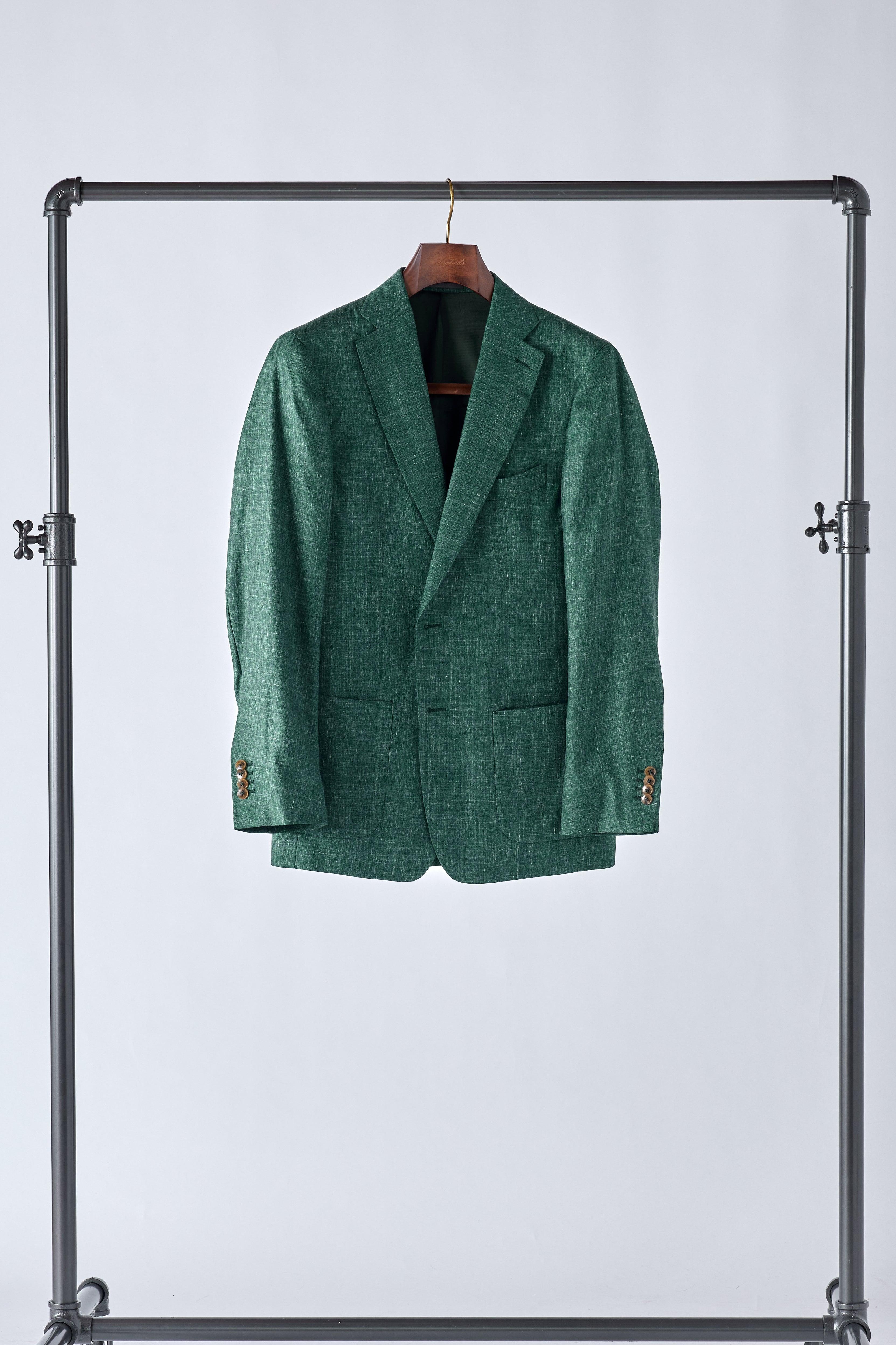 Signature Green Cashmere-Silk Jacket - Image 5