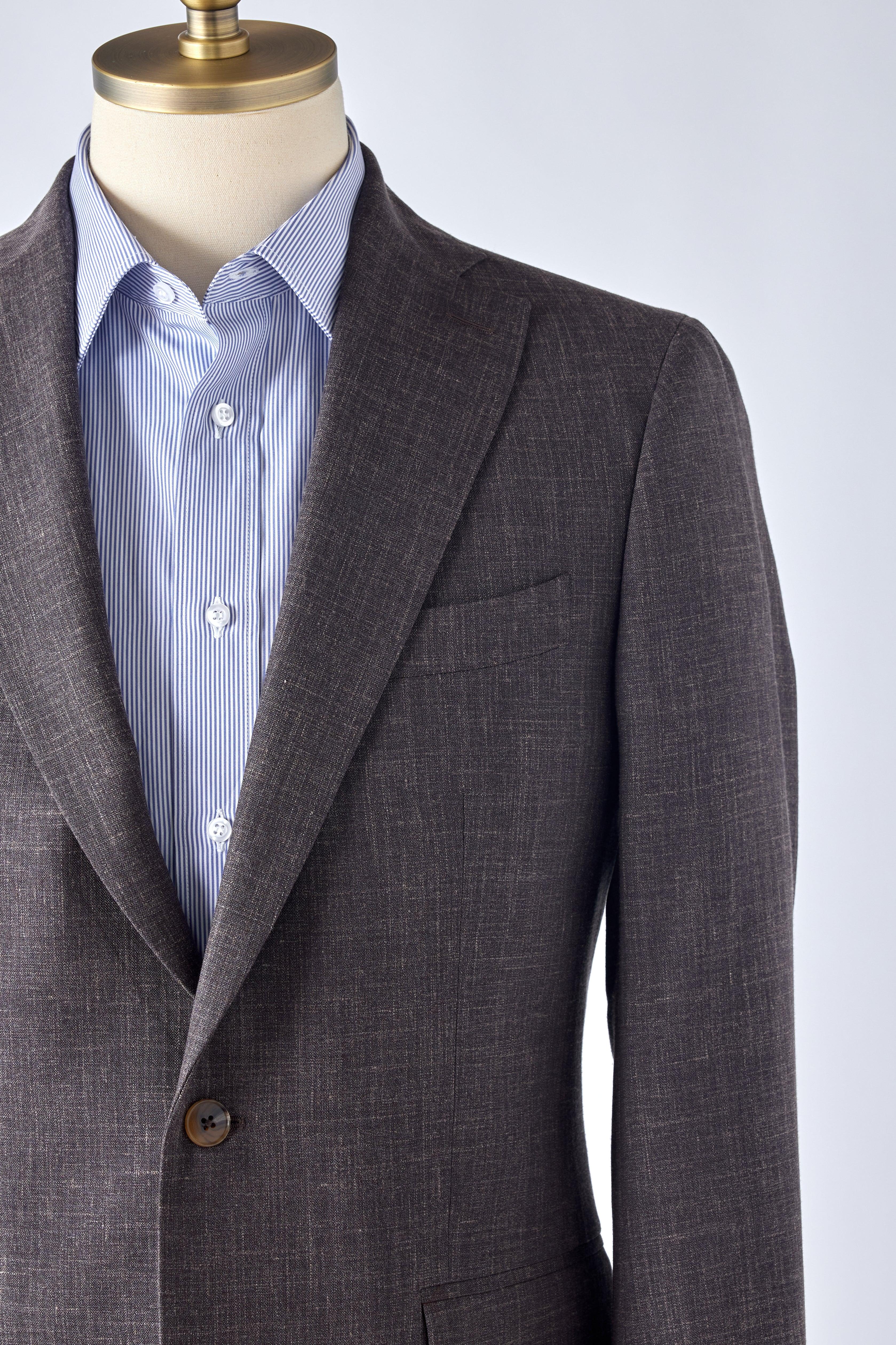 Signature Loro Piana Tobacco Linen Suit - Image 3