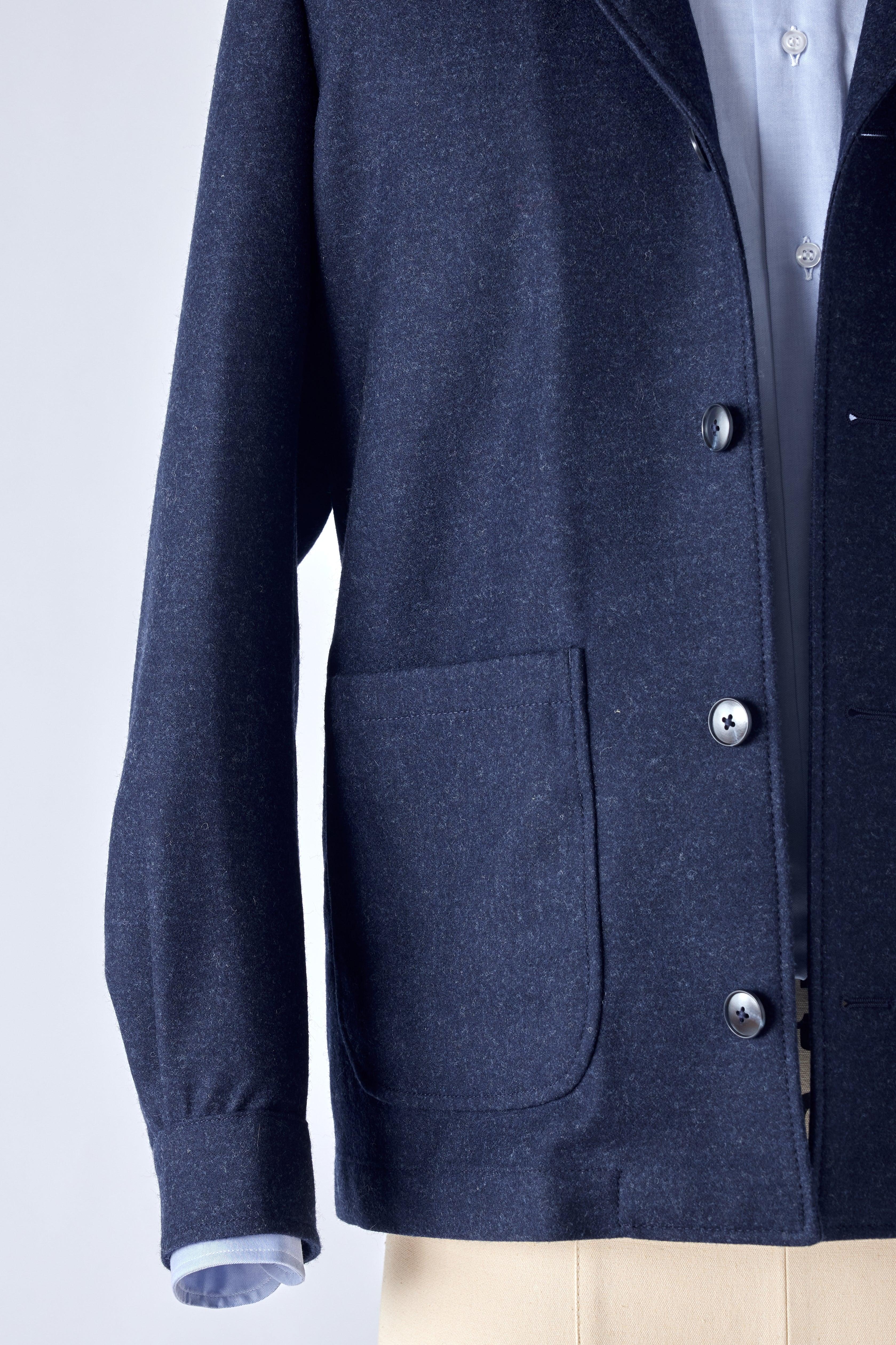 The Navy Flannel Work Jacket - Image 5